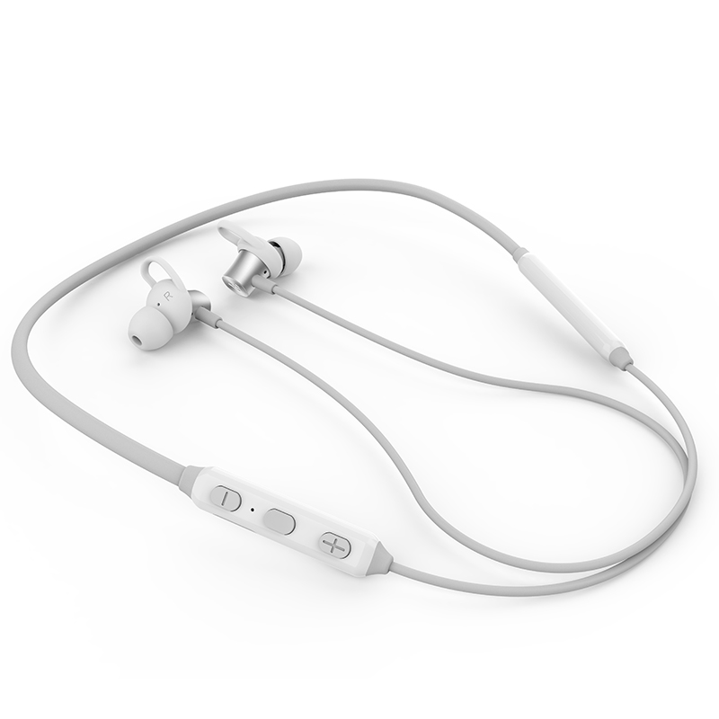 漫步者（EDIFIER） W200BT Plus无线蓝牙耳机颈挂磁吸挂脖式运动入耳式苹果华为小米手机 PLUS版 金属银