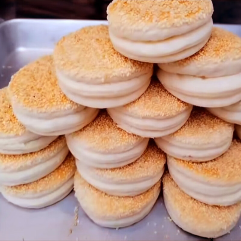 特产优联压缩馍(大芝麻)淮阳庙会二月二老式手工千层饼童零食98万网红