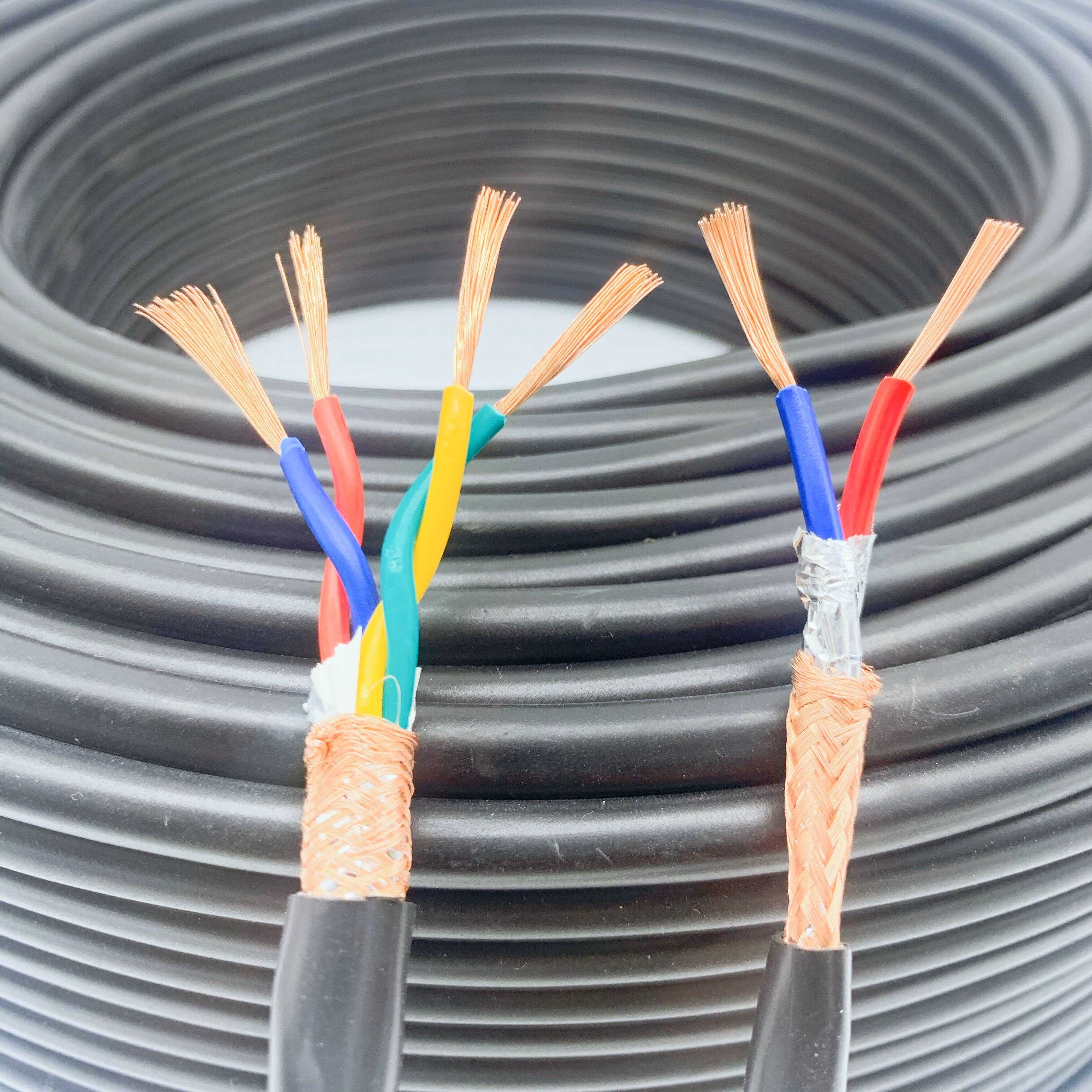 千惠侬国标纯铜rvsp屏蔽双绞线485通讯信号线2芯4芯0.50.75 1.0 1.