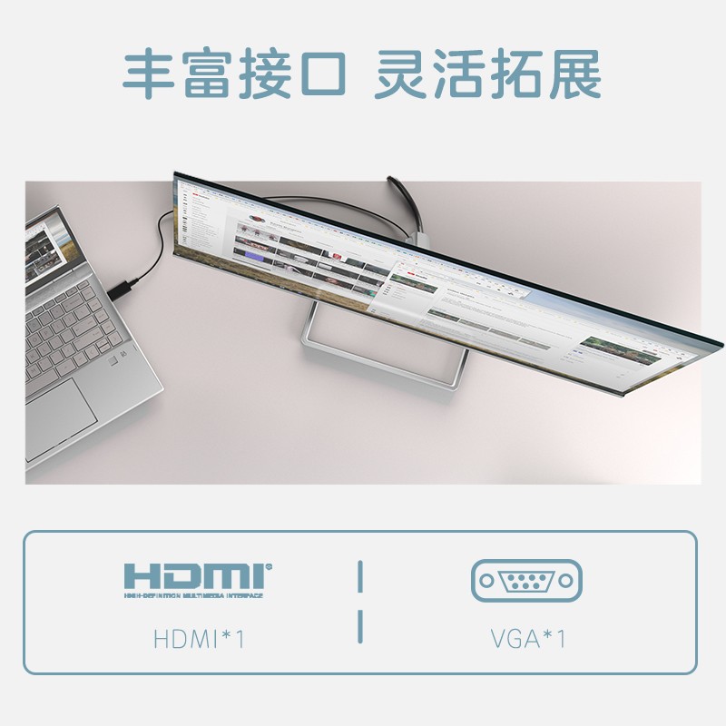 惠普（HP）21.5英寸 三边微边 FHD 99%sRGB广色域 75Hz IPS广视角 物理防蓝光 电脑显示器 M22F(带HDMI线)