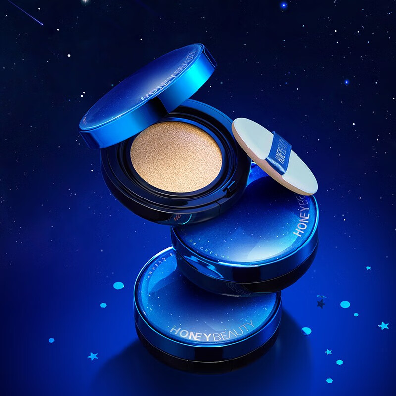 透蜜气垫bb霜粉底遮瑕素颜霜气垫蘑菇头气垫底妆化妆品 亮肤色