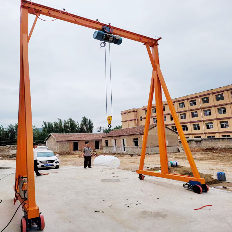 oemg可移动式龙门架电动万向旋转小型龙门吊架起重机1吨2吨双柱龙门吊