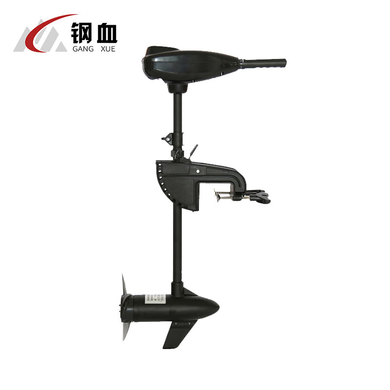 钢血 电动推进器船外机 电瓶船用发动机螺旋桨 12伏26磅淡水