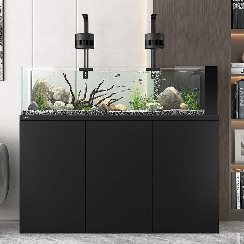 德克(d&a)南美原生态溪流缸 创意造景三湖慈鲷鱼缸 超白玻璃生态