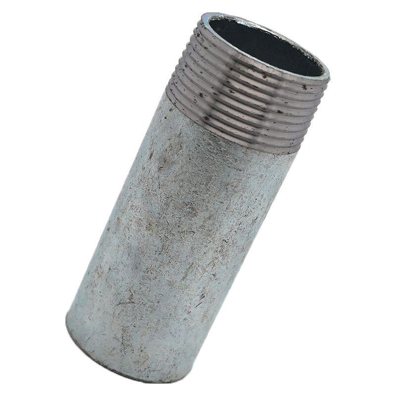 镀锌单头焊接外丝直接圆管皮管接头宝塔接头马牙扣加厚水管连接件 单