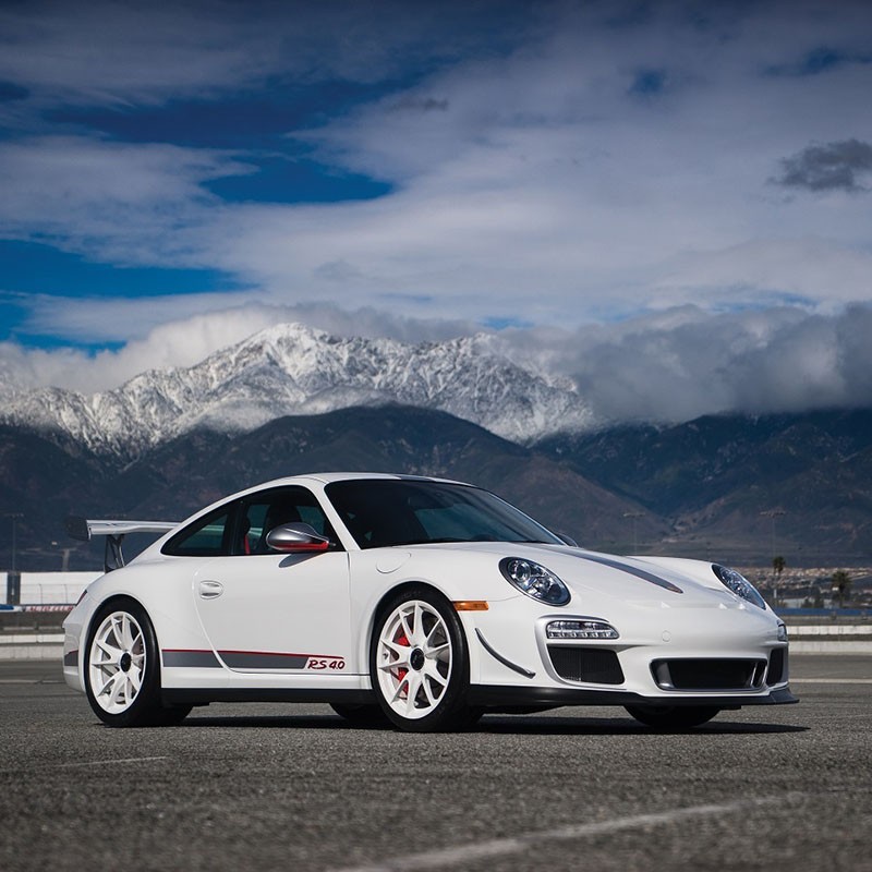 保时捷911车模1:18合金跑车汽车模型收藏摆件原厂模型 911gt3 rs-白色