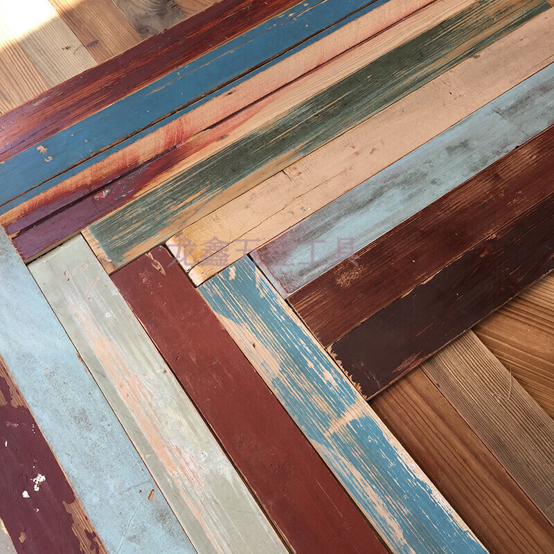 vieruodis老木板旧木板民宿原实木色背景护墙装饰杉松木复古仿古做旧