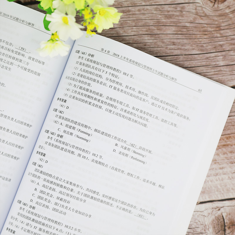 软考教程 系统规划与管理师2017至2019年试题分析与解答（全国计算机技术与软件专业技术资格（水平）考试详情图
