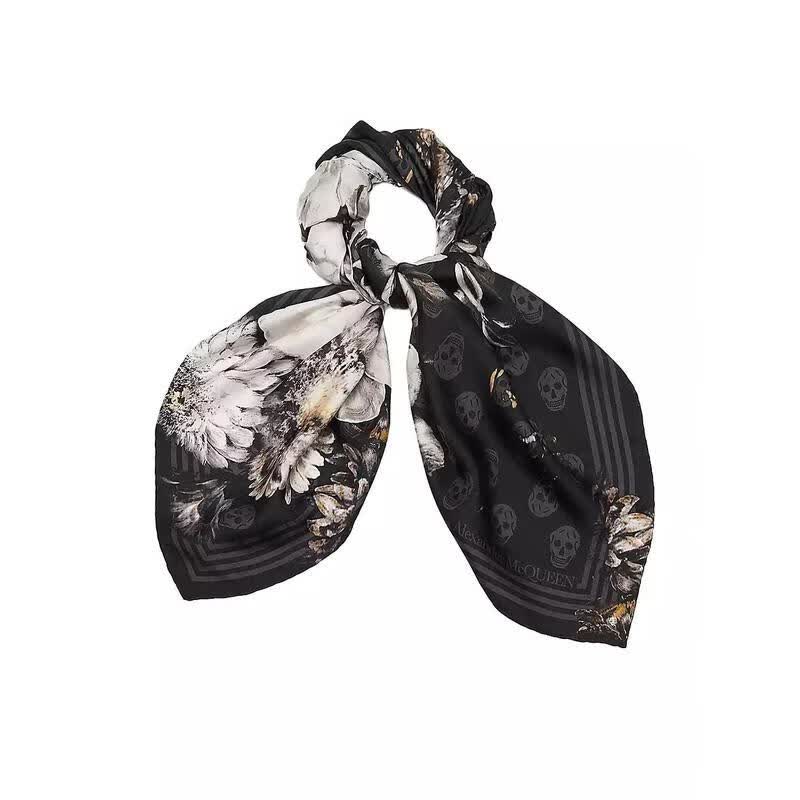 亚历山大麦昆(alexander mcqueen)女士围巾围脖 chiaroscuro 舒适机车