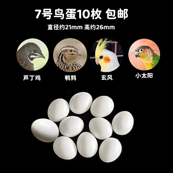BM鸚鵡假蛋鳥(niǎo)類(lèi)鸚鵡仿真實(shí)心蛋文鳥(niǎo)虎皮牡丹玄鳳鳥(niǎo)蛋引蛋 10個(gè) 7號(hào)10枚蘆丁雞鵪鶉玄風(fēng)小太陽(yáng)