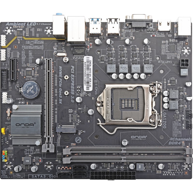 昂达（ONDA）H410-VH （Intel H410/LGA 1200） 支持Intel 10代处理器 游戏办公优选