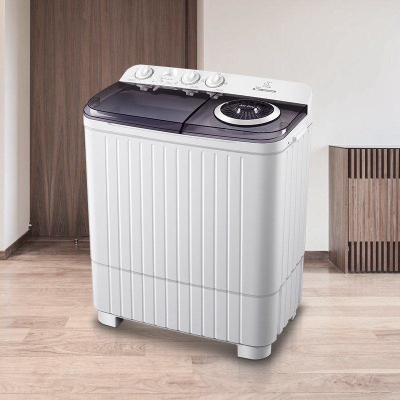 小鸭牌大容量半自动洗衣机小型家用双桶双缸波轮洗衣机洗脱两用带甩干 10公斤双桶洗衣机