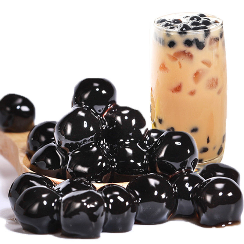 黑珍珠粉圆 黑珍珠奶茶原料奶茶珍珠豆免煮500克 【快免煮】黑糖珍珠