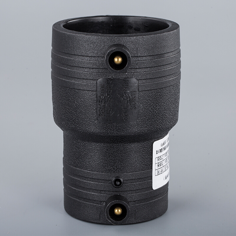 定做pe电熔变径直接32 40 50 75 90 110 160pe电容管件燃气管异径接头