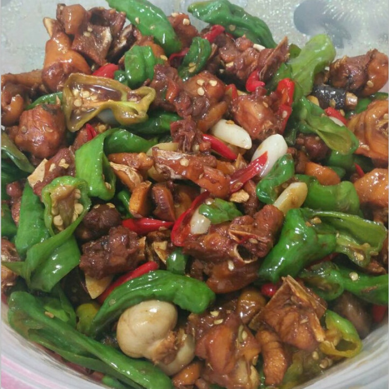 山东枣庄辣子鸡 滕州名吃辣子鸡 整只全鸡现杀现炒鸡500g/1500g装 散