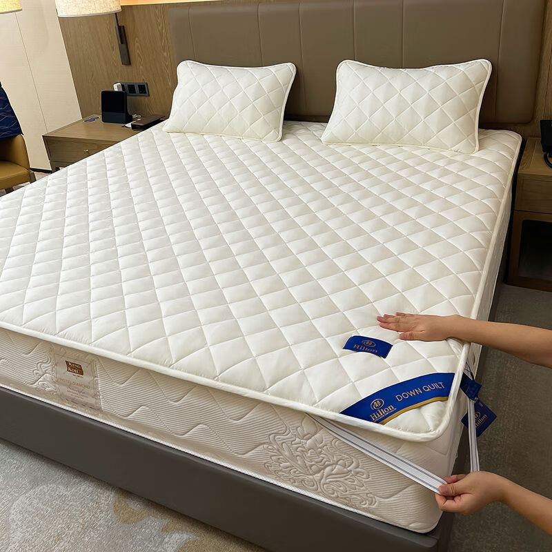 远嘉妮床护垫床垫软垫防滑床褥垫1.8m保护垫薄款垫被 已质检-希尔顿酒店全棉床护 二代款90x190cm