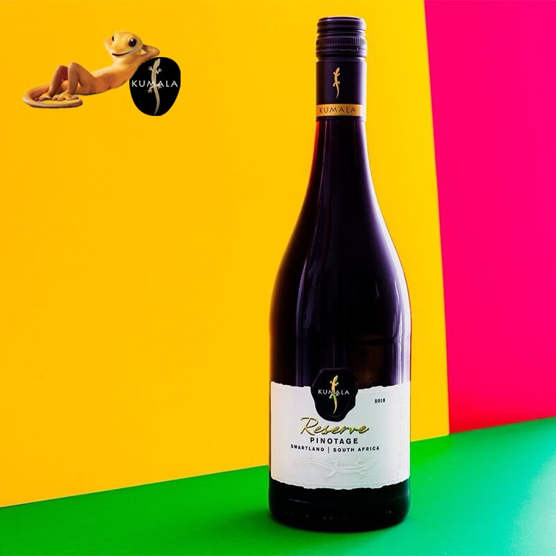 柳泽南非kumala库玛拉珍藏炫彩橙壁虎皮诺塔吉西拉葡萄酒西开普单瓶