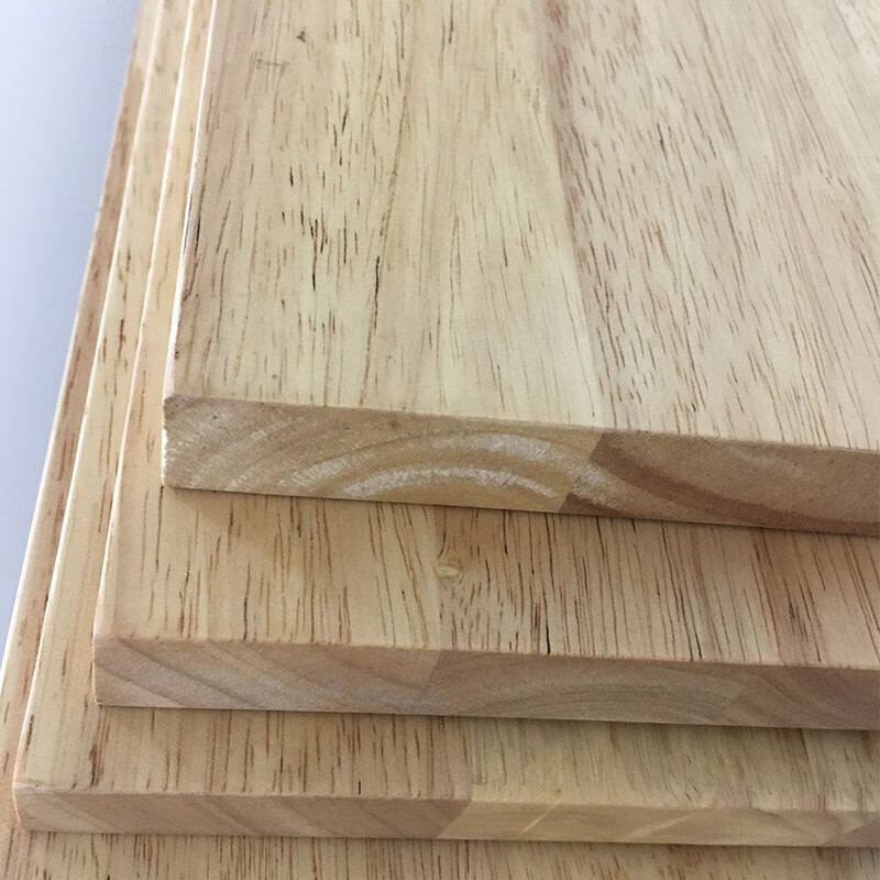山头林村多层实木板材 8-40mm橡胶木 指接板 橡木板材 插接板 齿接板 e0aa 尺1220*2440mm