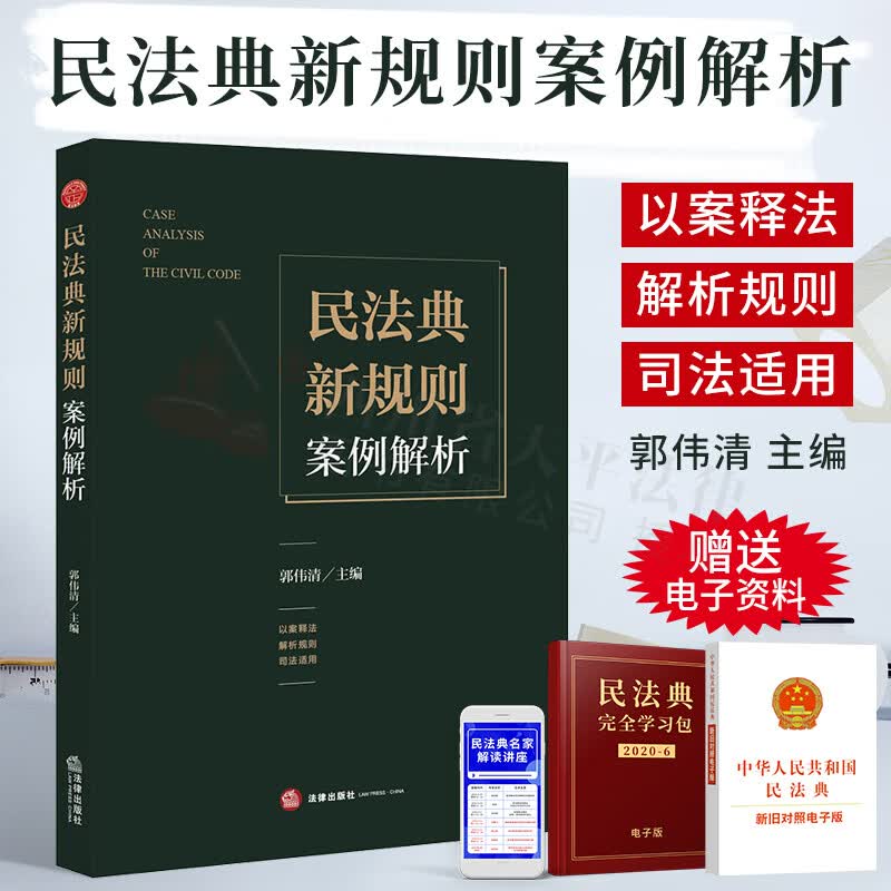2020年版 民法典新规则案例解析(以案释法解释规则司法适用)  法律出版社 9787519751944