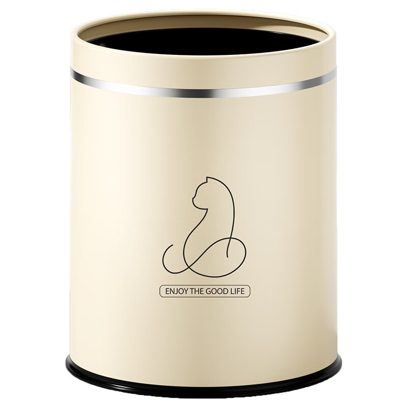 金辉百佳圆形双桶垃圾桶隐藏垃圾袋家用塑料卫生桶客厅垃圾收纳桶高