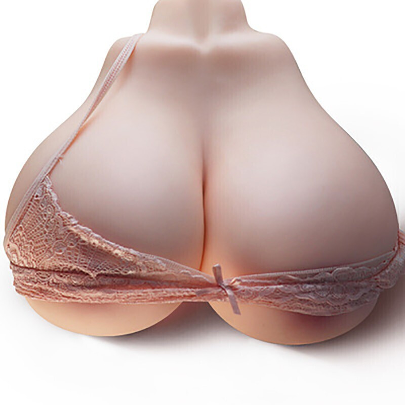 双通道实体硅胶半身名器倒膜 男用自慰器具情趣性用品 液态填充果冻软