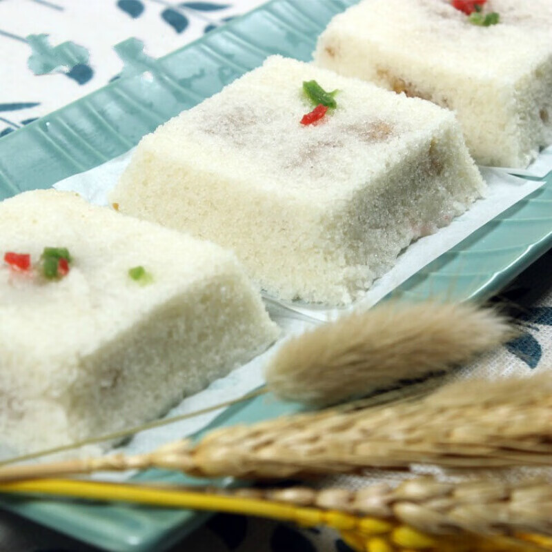 虎钢馋无锡宜兴多口味重阳糕 手工 蒸米糕早餐12片500g 无馅白米糕 12