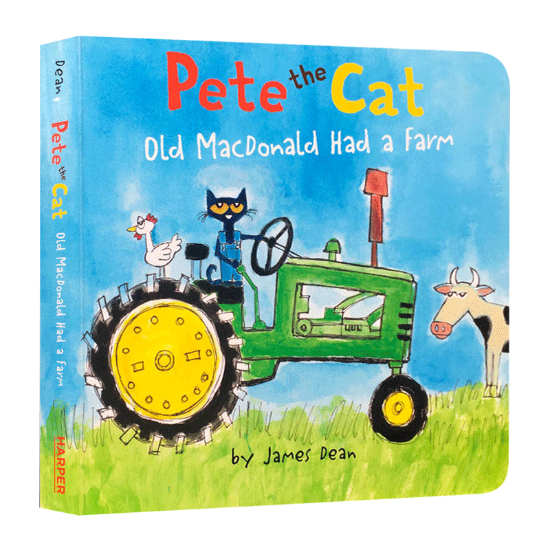 现货 英文原版纸板书 pete the cat皮特猫英文绘本 pete the cat: old
