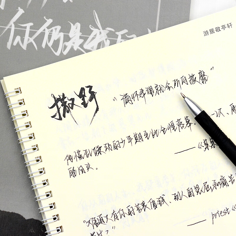 *归野体字帖手写女生撒野字体练字帖大学生漂亮速成成年男霸气 归野体