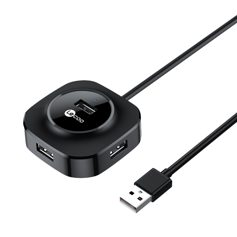 稳定流畅，多设备连接——联想来酷USB分线器2.04口HUB集线器扩展坞