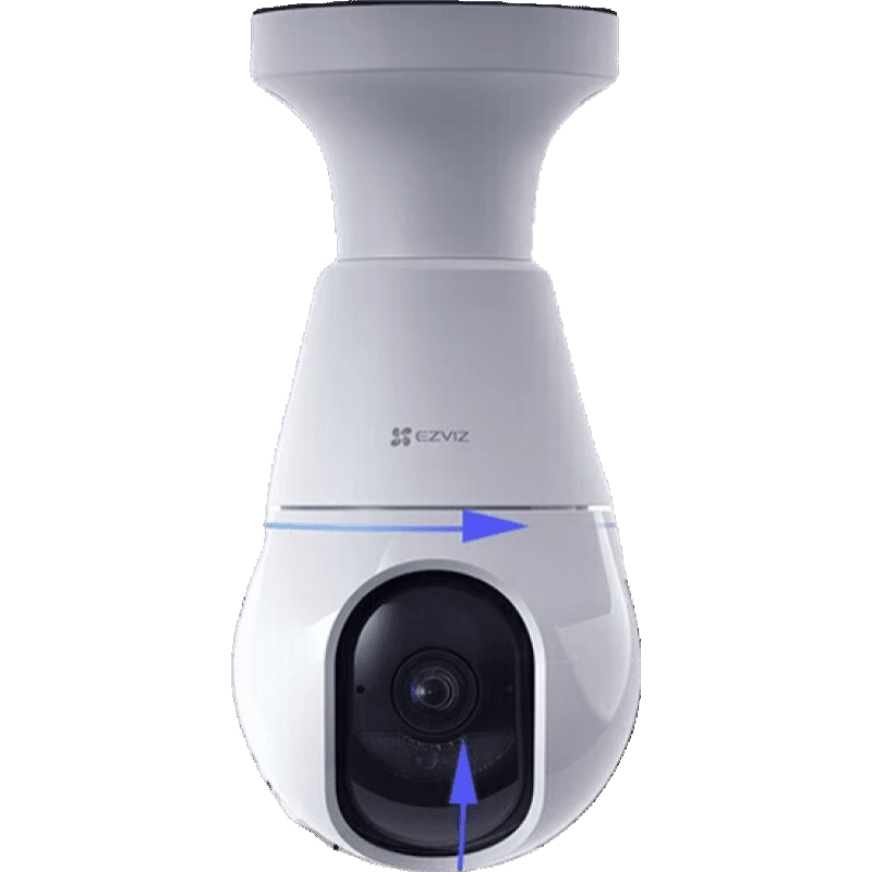 萤石c8b摄像头4g灯座监控器2k超清全彩夜视监控云台360度ai人形追踪