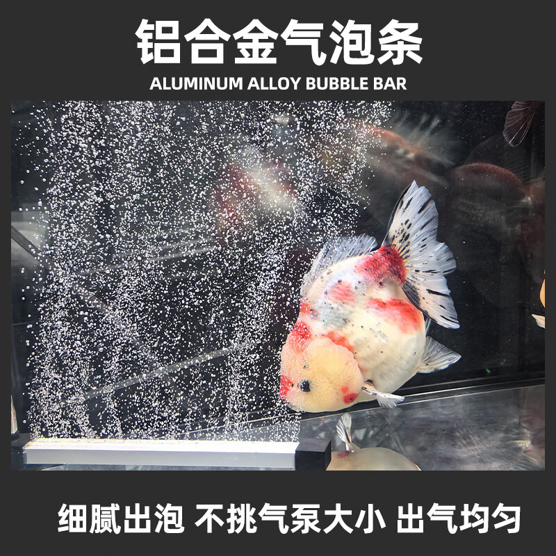 健美鱼鱼缸气泡条氧气气泡石气帘气盘石增氧水族箱造景沙头砂条增氧泵 60CM铝合金气泡条