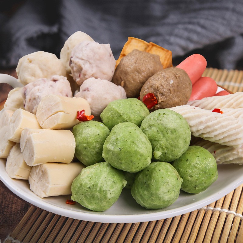 煮火锅食材大全商用批发 【2袋装】火锅丸子全家福(8种丸子混合装)