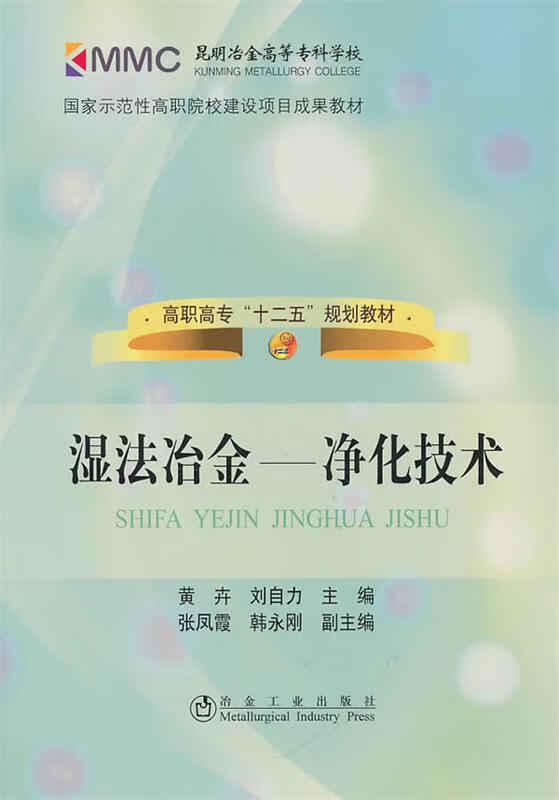 湿法冶金:净化技术 黄卉,刘自力 冶金工业出版社