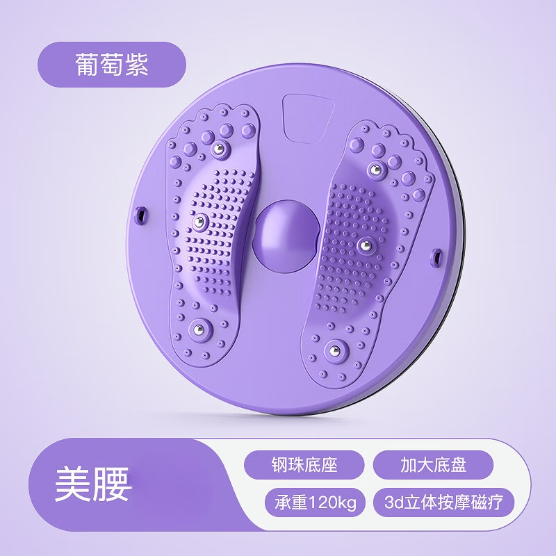 鑫空盛(xinkongsheng)家用磁石拉力绳扭腰盘 旋转收腹健身器材 办公室