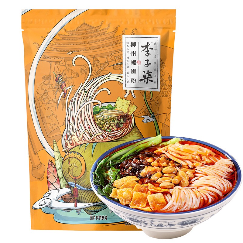 李子柒 螺蛳粉 广西柳州特产 方便煮食袋装335g*1袋 方便食品