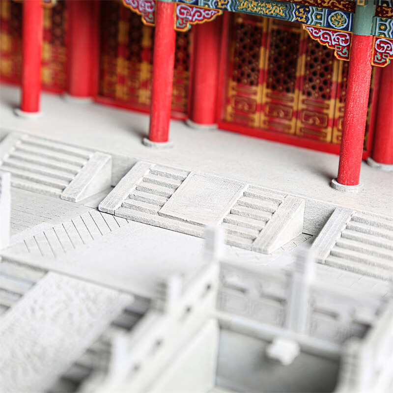 隐榫故宫角楼榫卯积木中国木质古建筑拼装玩具模型男女孩送礼生日礼物 保和殿【典藏款1:110】