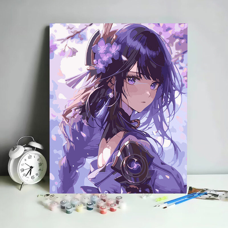油彩画[模写] 精选】数字油画diy原神手工涂色油彩画儿童成人手绘动漫装饰画