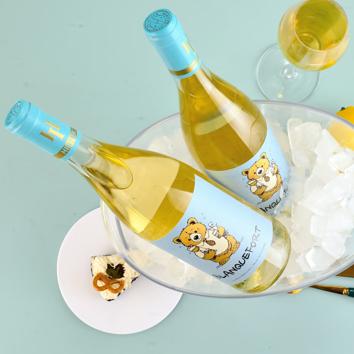 BLANQUEFORT欧比熊晚收白葡萄酒10度甜型白葡萄酒 750ml*2瓶