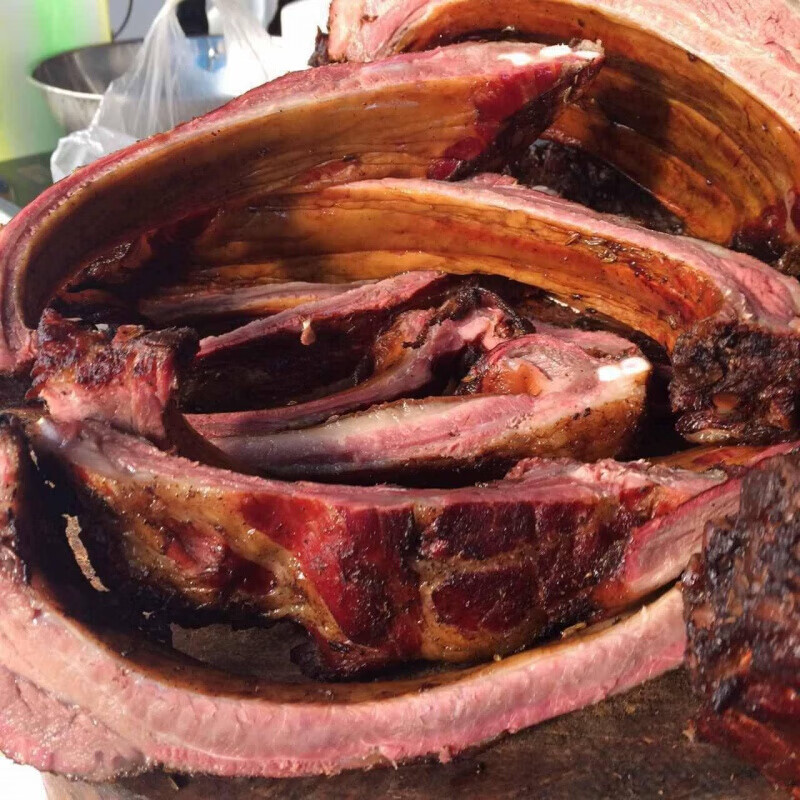 四川柏丫柴火烟熏腊排骨农家自制风干咸排重庆风排骨腊味特产 腊排骨2
