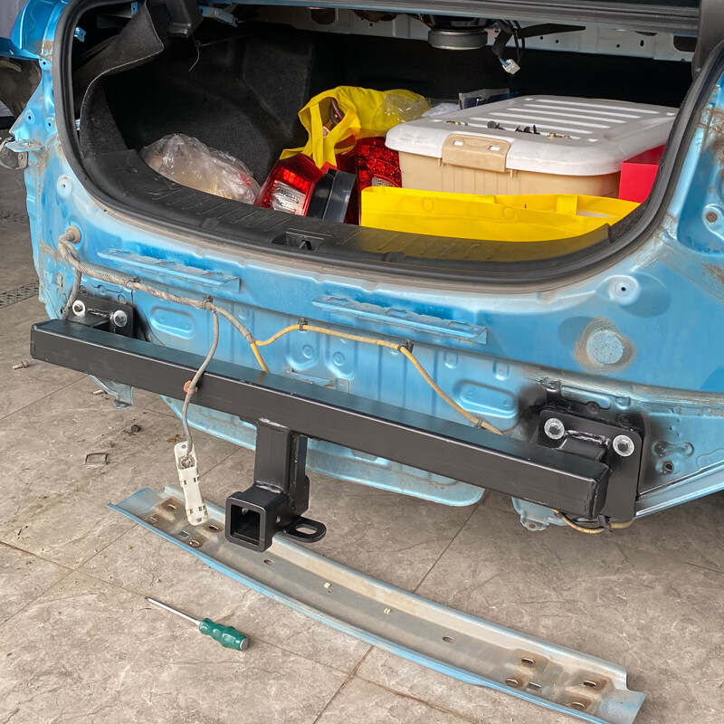 适用于比亚迪秦拖车钩房车游艇牵引杠拖球方口虎头钩防撞梁保险