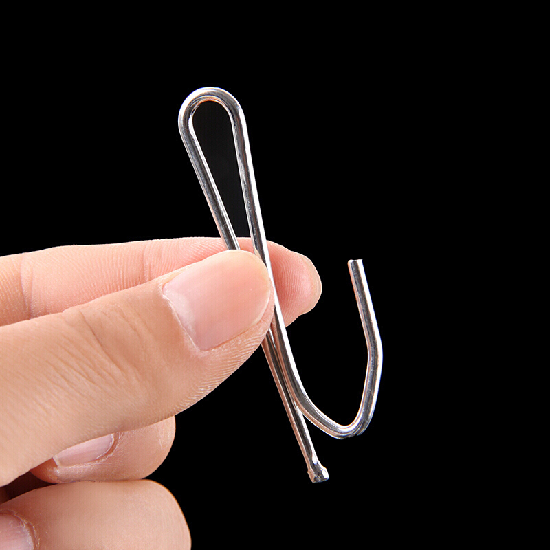 FOOJO窗帘韩式挂钩不锈钢S钩 窗帘辅料大单钩窗帘配件便携无痕多用途双向挂钩  30只装