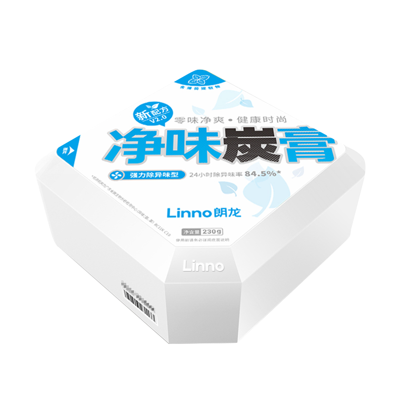 朗龍凈味炭膏新車除味除甲醛車內(nèi)祛異味碳膏新房家用活性炭包凈化空氣 異味分解功效加強(qiáng)-藍(lán)色 230g 1盒