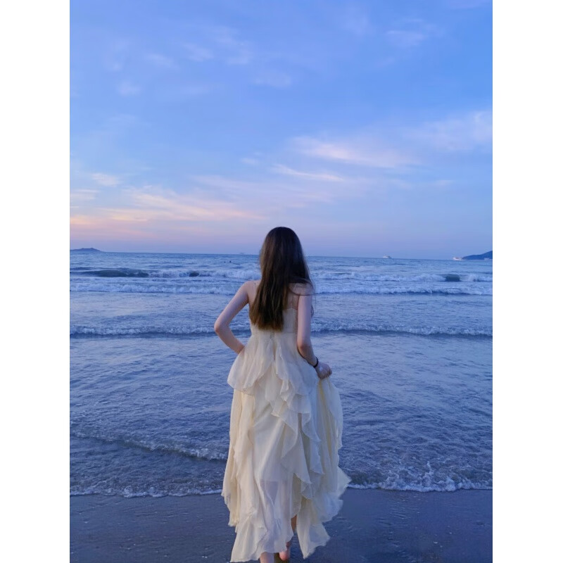 依俪乌沙滩裙女海边度假长裙超仙显瘦西双版纳度假裙云南大理拍照穿搭