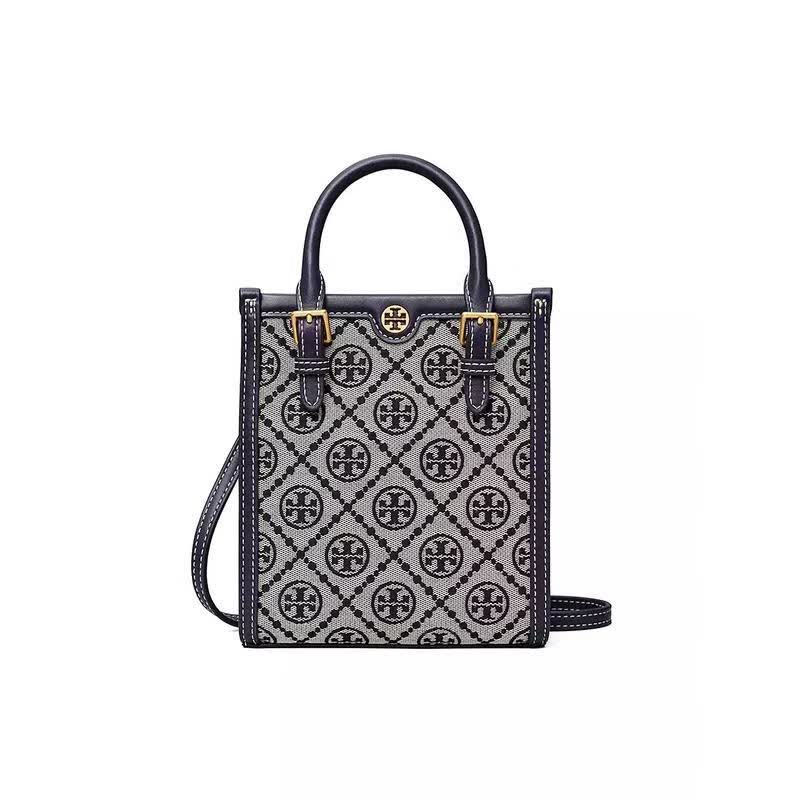 汤丽柏琦(tory burch)女包 t monogram logo织物提花手提单肩斜跨包