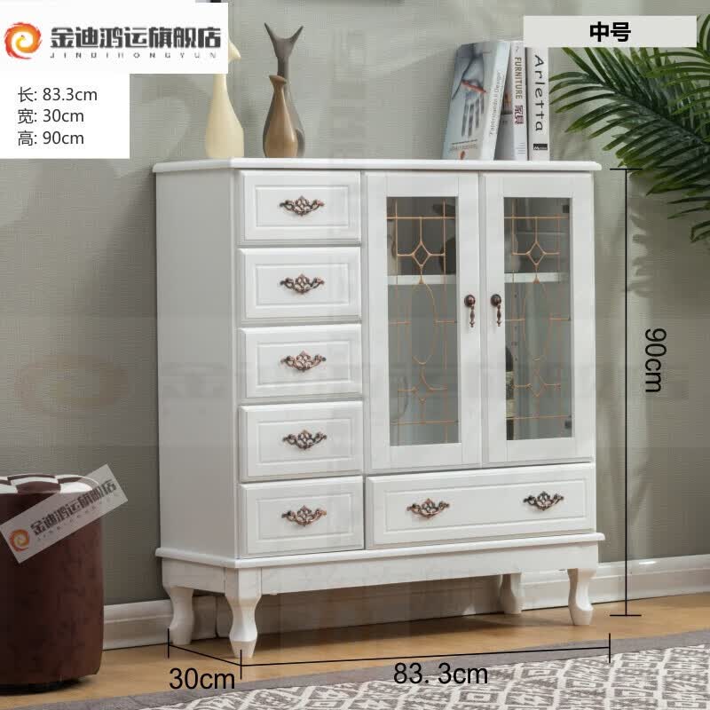 欧式实木餐边柜餐厅储物柜美式客厅小柜子碗柜厨房茶水柜简约茶柜