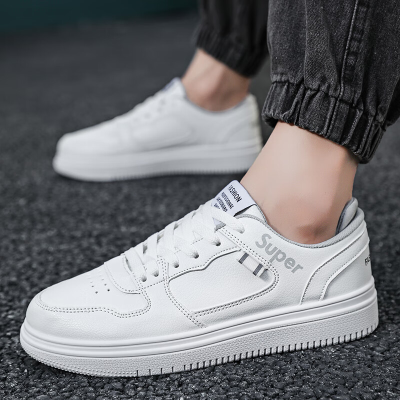 小白鞋男鞋春季百搭透气运动百搭潮流板鞋男生潮鞋休闲鞋鞋子男款