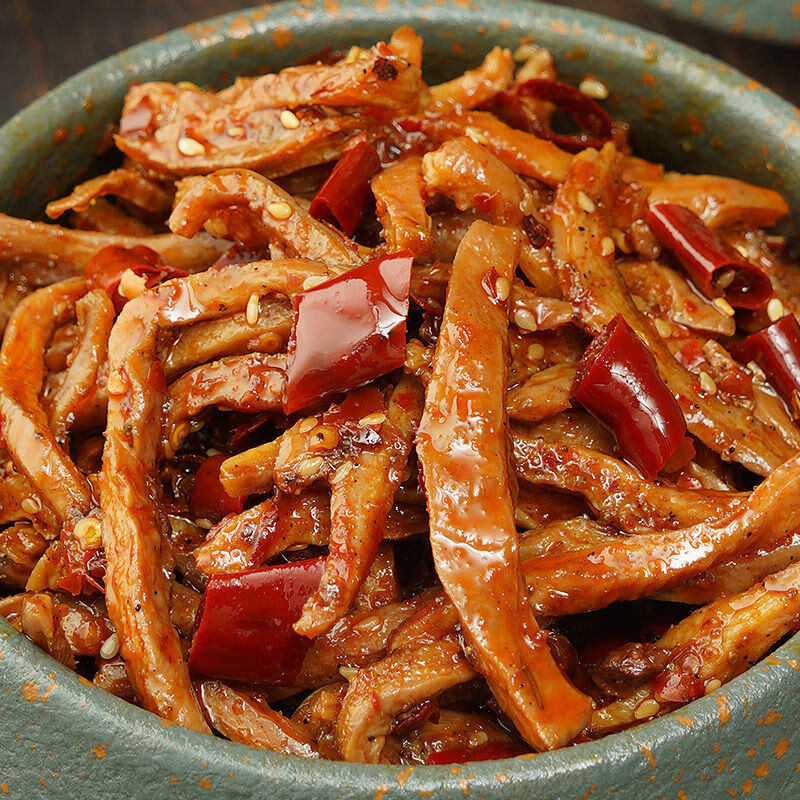 食芳溢麻辣猪肚香辣口味下酒菜熟食闷猪肚条肚尖即食肚丝小吃私房菜