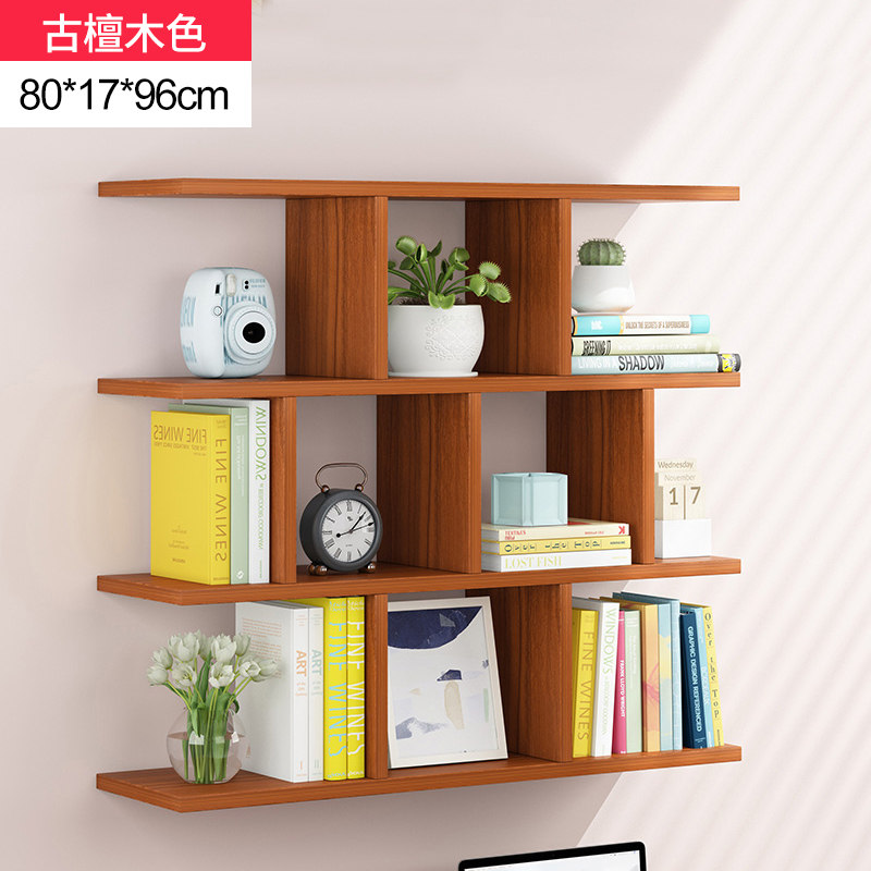墙上置物架壁挂书架创意卧室隔板墙面收纳客厅电视背景墙壁柜吊柜 古