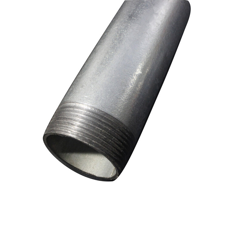 哲弘地国标热镀锌水管双头外丝牙钢管铁自来水管2寸4分-4寸厚 dn50(2