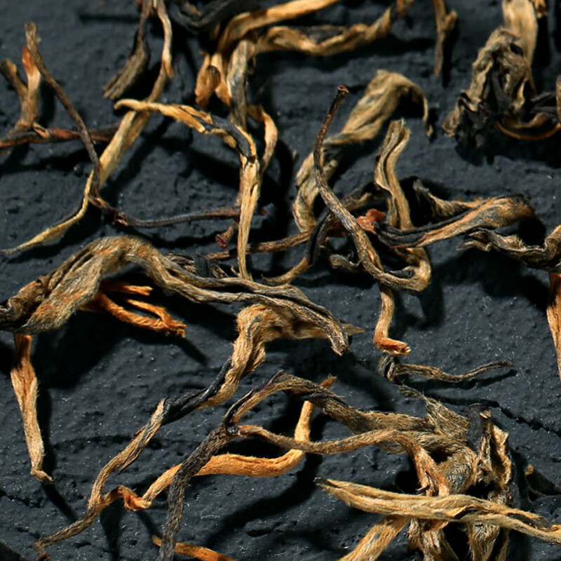 岩亥茶礼花果香浓郁古树晒红云南无量山古树红茶滇红散装滇红茶500g